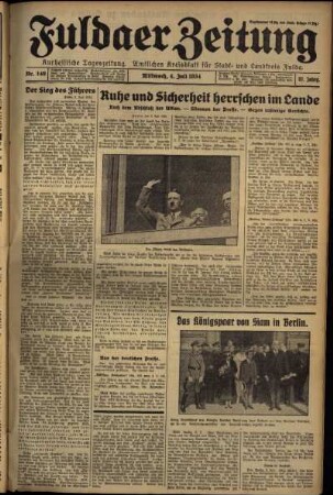 Ausgabe vom Mittwoch, den 04. Juli 1934.