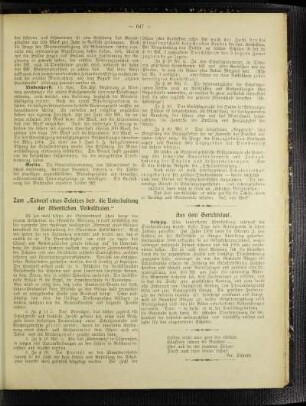 Zum "Entwurf eines Gesetzes betr. die Unterhaltung der öffentlichen Volksschulen"
