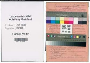 Entnazifizierung Martin Gabriel , geb. 10.11.1906 (Kaufm.Angestellter)