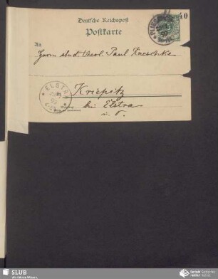 [dopisnica wot: Jan Gólč, (29.07.1899)]