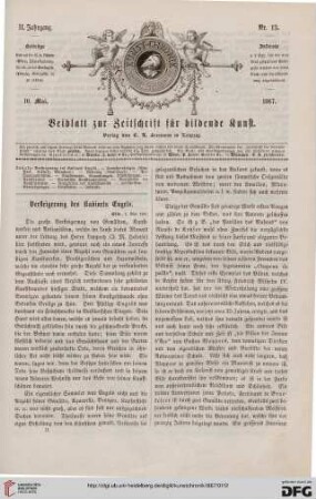 Versteigerung des Kabinets Engels (5. Mai 1867)