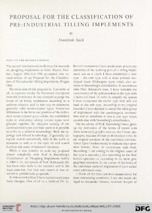 Proposal for the classification of pre-industrial tilling implements