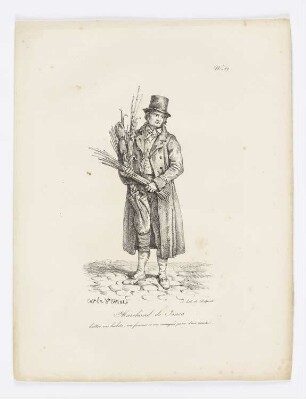 Marchand de Joncs, Blatt 69 der Folge "Rufe von Pariser Straßenhändlern"