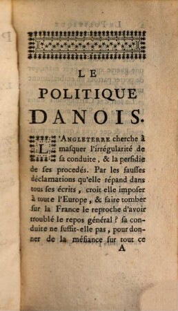Le Politique Danois