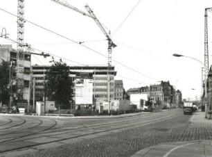 Dresden-Altstadt, Maxstraße/Könneritzstraße/Ostraallee. Baustelle "artotel"