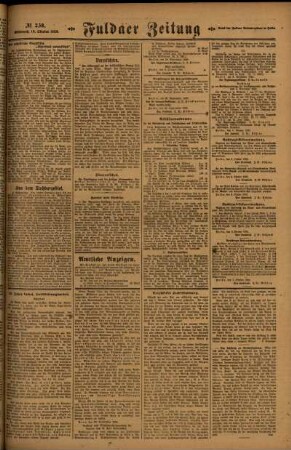 Zweite Ausgabe vom Mittwoch, den 13. Oktober 1920.