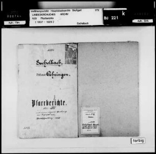 Eschelbach: Pfarrberichte und Pfarrbeschreibung