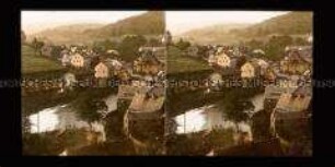 Stadt Lauter mit Fluss Lauter