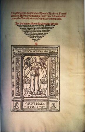 ... pars Abbatis Panormitani super ... decretalium, [4].. Incipit lectura insignis. D. Abbatis Syculi Panormitani super tertio decretalium