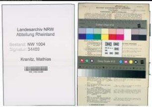 Entnazifizierung Mathias Kranitz , geb. 10.01.1891 (Arbeiter)