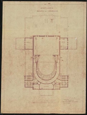 Stadttheater, Bremen: Grundriss 3. Obergeschoss 1:200