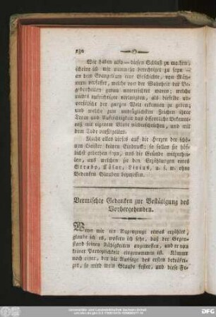Vermischte Gedanken zur Bestätigung des Vorhergehenden.