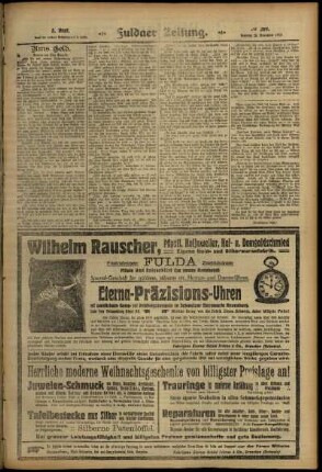 Dritte Ausgabe vom Samstag, den 23. November 1912.