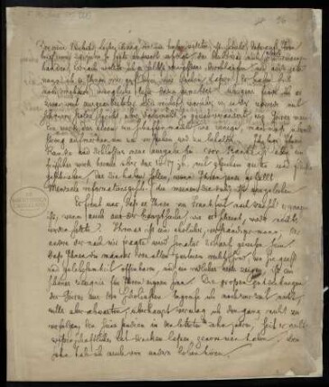 Brief von Jacob Grimm an Johann Heinrich Christian Bang