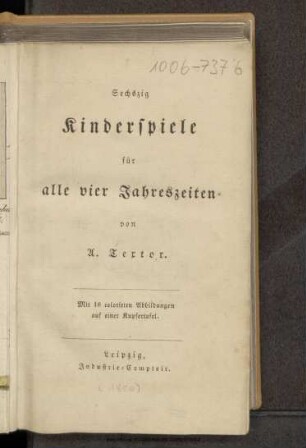 Sechszig Kinderspiele für alle vier Jahreszeiten