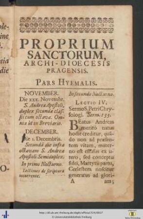 Proprium Sanctorum, Archi-Dioecesis Pragensis.