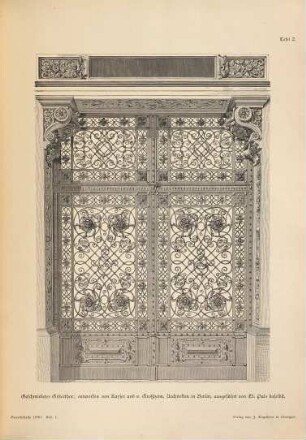 Gewerbehalle : Organ für d. Fortschritt in allen Zweigen d. Kunstindustrie. 1880 = Jg. 18