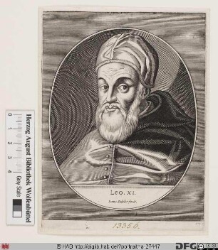 Bildnis Papst Leo XI. (Alessandro de'Medici-Ottaiano) (reg. 1.-27. 4. 1605)