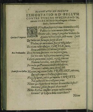 Exhortatio ad bellum contra Turcas