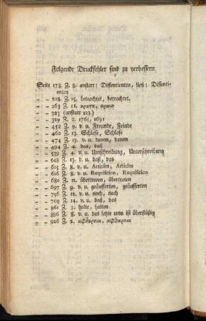 Folgende Druckfehler sind zu verbessern.