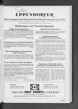 Einladungen und Vorankündigungen