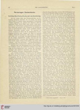 3: Der König Albert-Park zu Dresden und seine Entwickelung