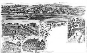 Vierkirchen-Arnsdorf. Windühle, Postkarte um 1910, Repro