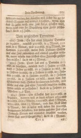 Von ungleichen Terminen