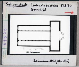 Seligenstadt: Einhardtsbasilika, Grundriss