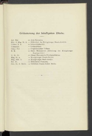 Erläuterung der häufigsten Zitate.