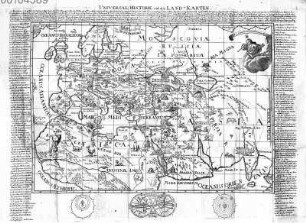 Universal-Historie auf der Land-Karten