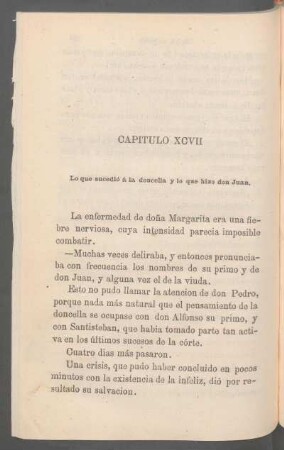 Capítulo XCVII - Lo que sucedió á la doncella y lo que hizo don Juan