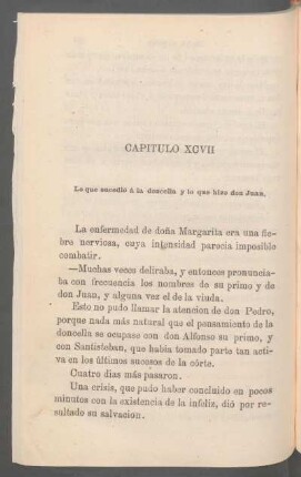 Capítulo XCVII - Lo que sucedió á la doncella y lo que hizo don Juan