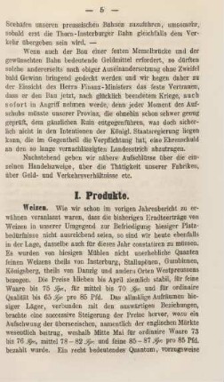 I. Produkte.