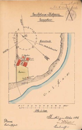 Leuchtturm, Kekenis: Lageplan 1:1000