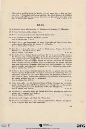 Glas (Nr. 652-681)