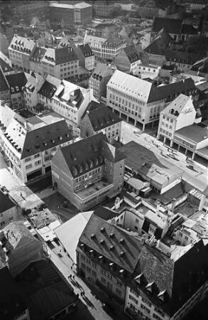 Freiburg i. Br.: Blick vom Münster auf die Kaiser-Joseph-Straße