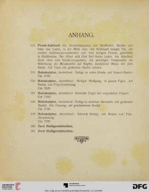 Anhang (Nr. 554-561)