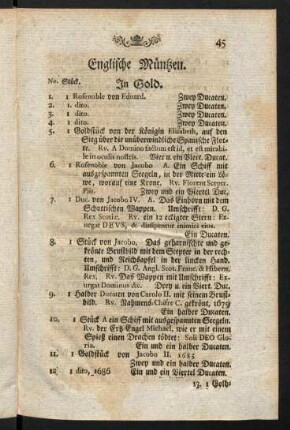 45-51, Englische Müntzen.