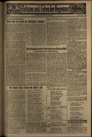 Dritte Ausgabe vom Samstag, den 27. Juni 1936.