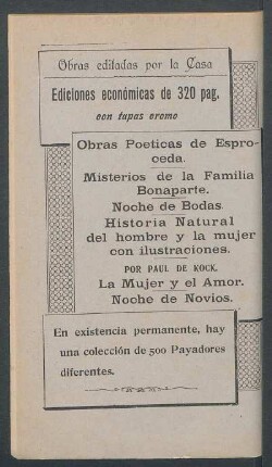 Obras editadas por la casa
