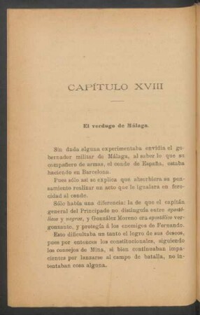 Capítulo XVIII - El verdugo de Málaga.
