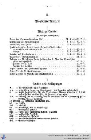 II. Vorbemerkung