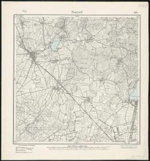 Meßtischblatt 495 : Nortorf, 1925 : Nortorf. - Aufn. 1877, bericht. 1913, Nachtr. 1925. - 1:25000. - [Berlin]: Reichsamt für Landesaufnahme, 1925. - 1 Kt.