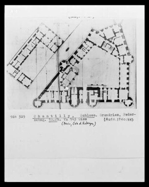 Chantilly, Schloss, Grundriss