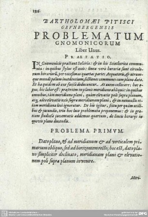 PROBLEMATUM GNOMONICORUM Liber Unus.