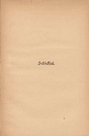 Schicksal