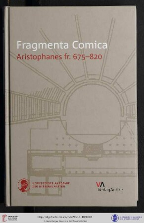 Band 10,10: Fragmenta comica: (FrC) ; Kommentierung der Fragmente der griechischen Komödie: Aristophanes fr. 675-820 : Übersetzung und Kommentar