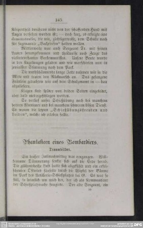 Phantasieen eines Bombardiers