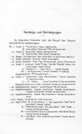 Nachträge und Berichtigungen